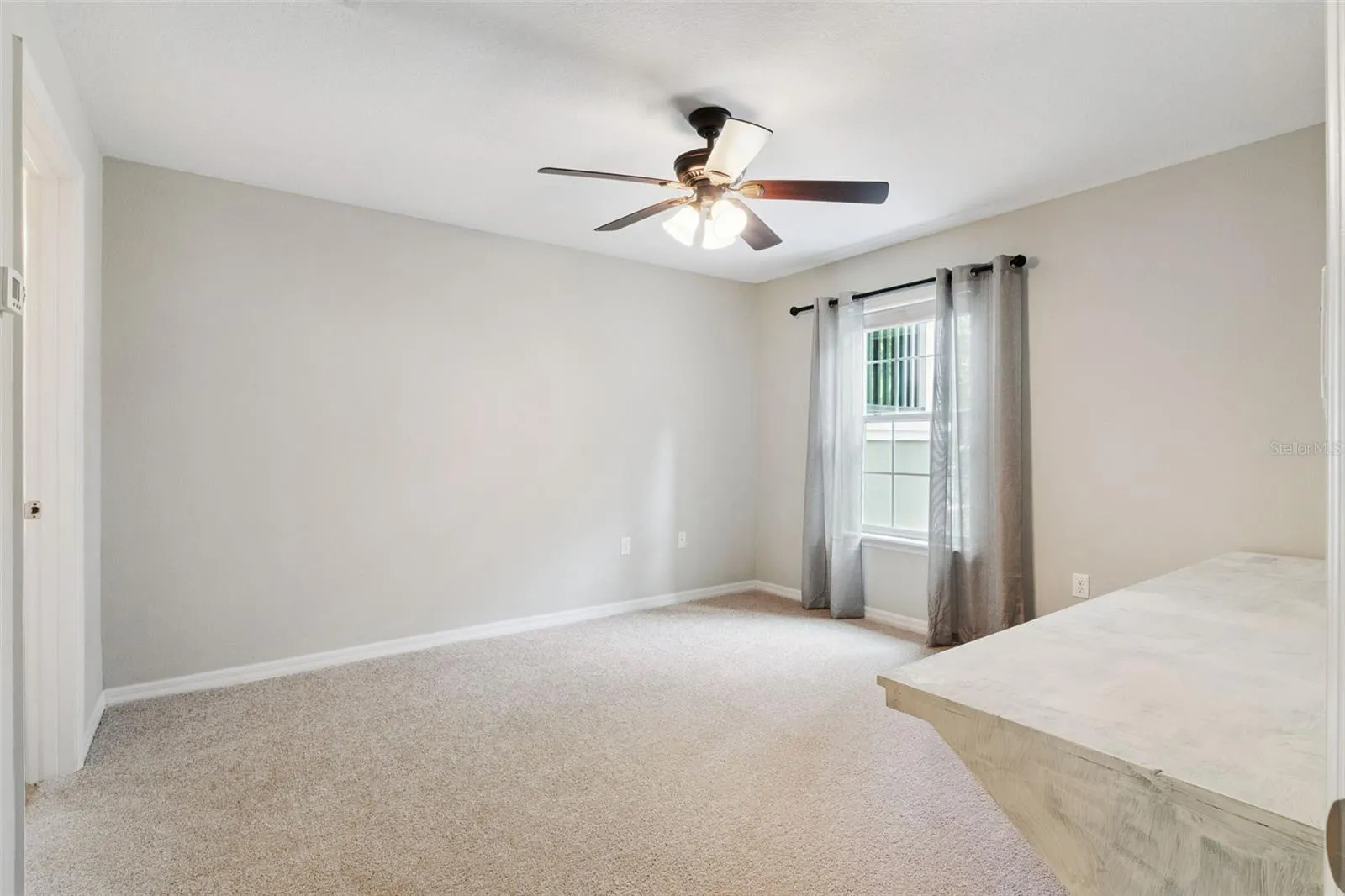 Bedroom 3 on Bottom Floor with Built-in Desk