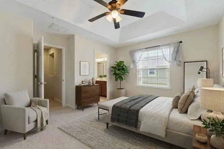 Virtually Stage Secondary Bedroom Upstairs