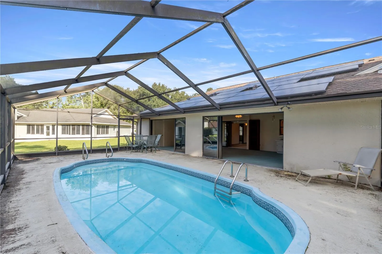 Screened in Pool Area