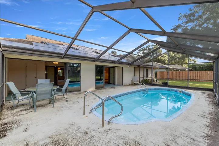 Screened in Pool Area