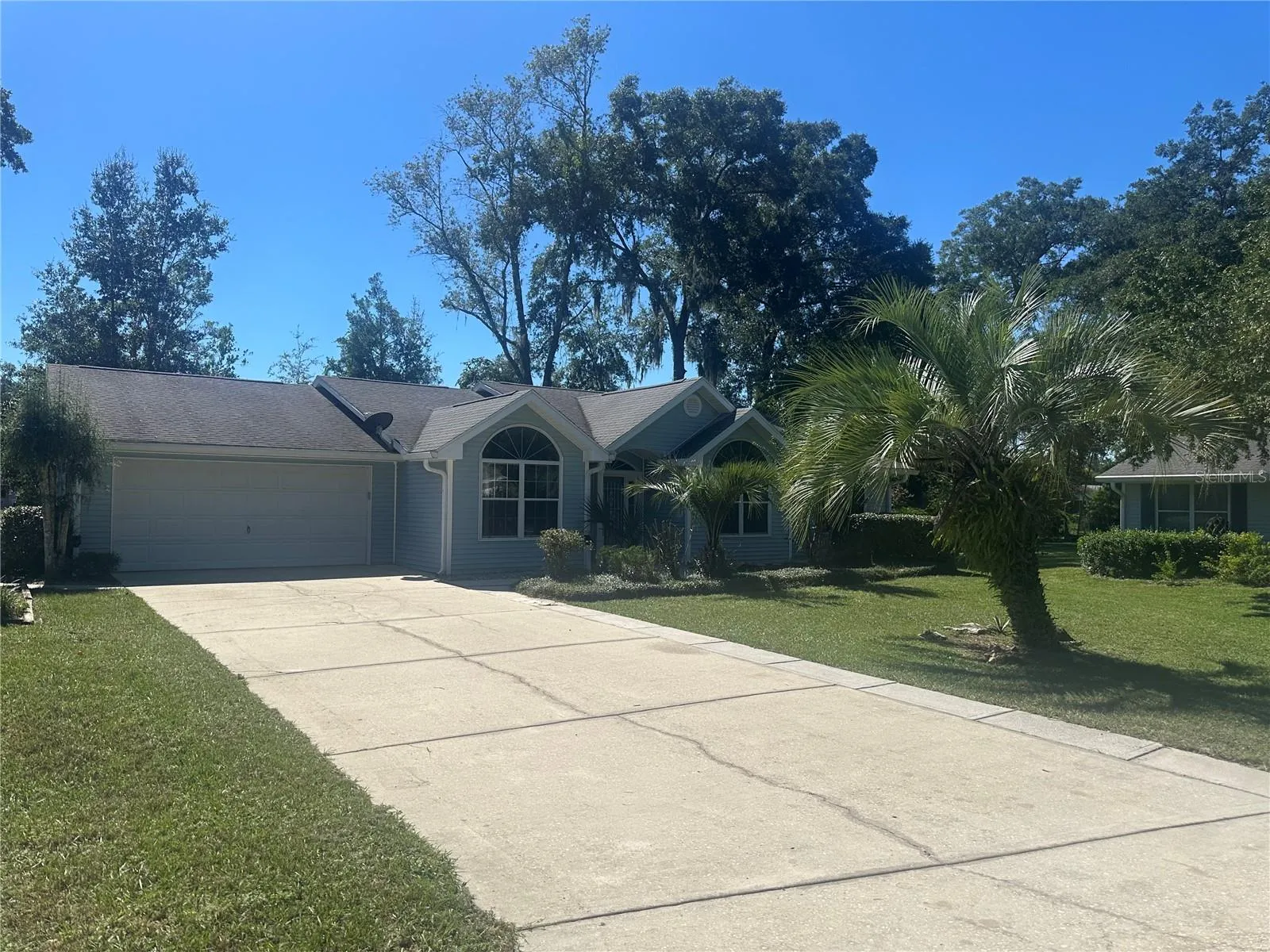 Oversized lot with long driveway