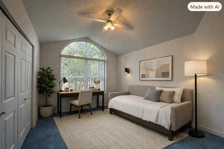 virtually staged-Bedroom 3/Den