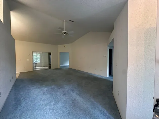 Living Room with vaulted ceiling