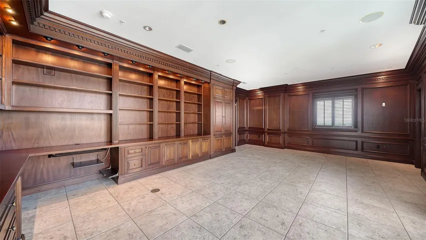 Guest suite sellers used as a paneled den