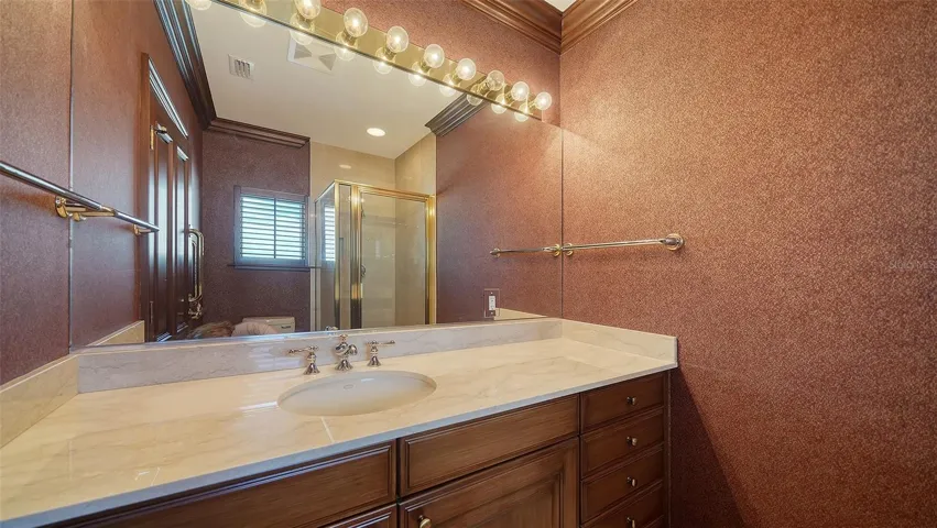 Guest suite sellers used as a paneled den