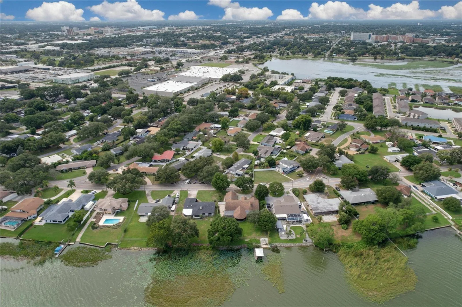 Aerial view of property