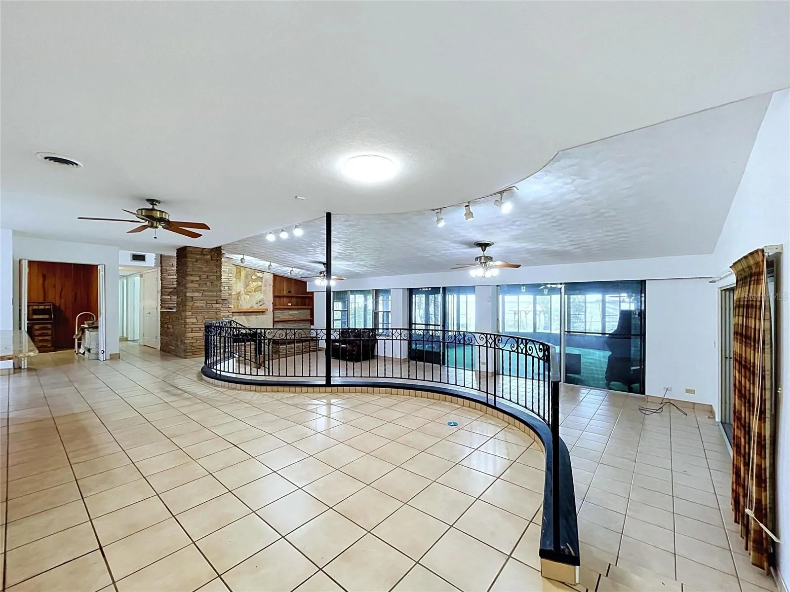 Wide view of the main living area