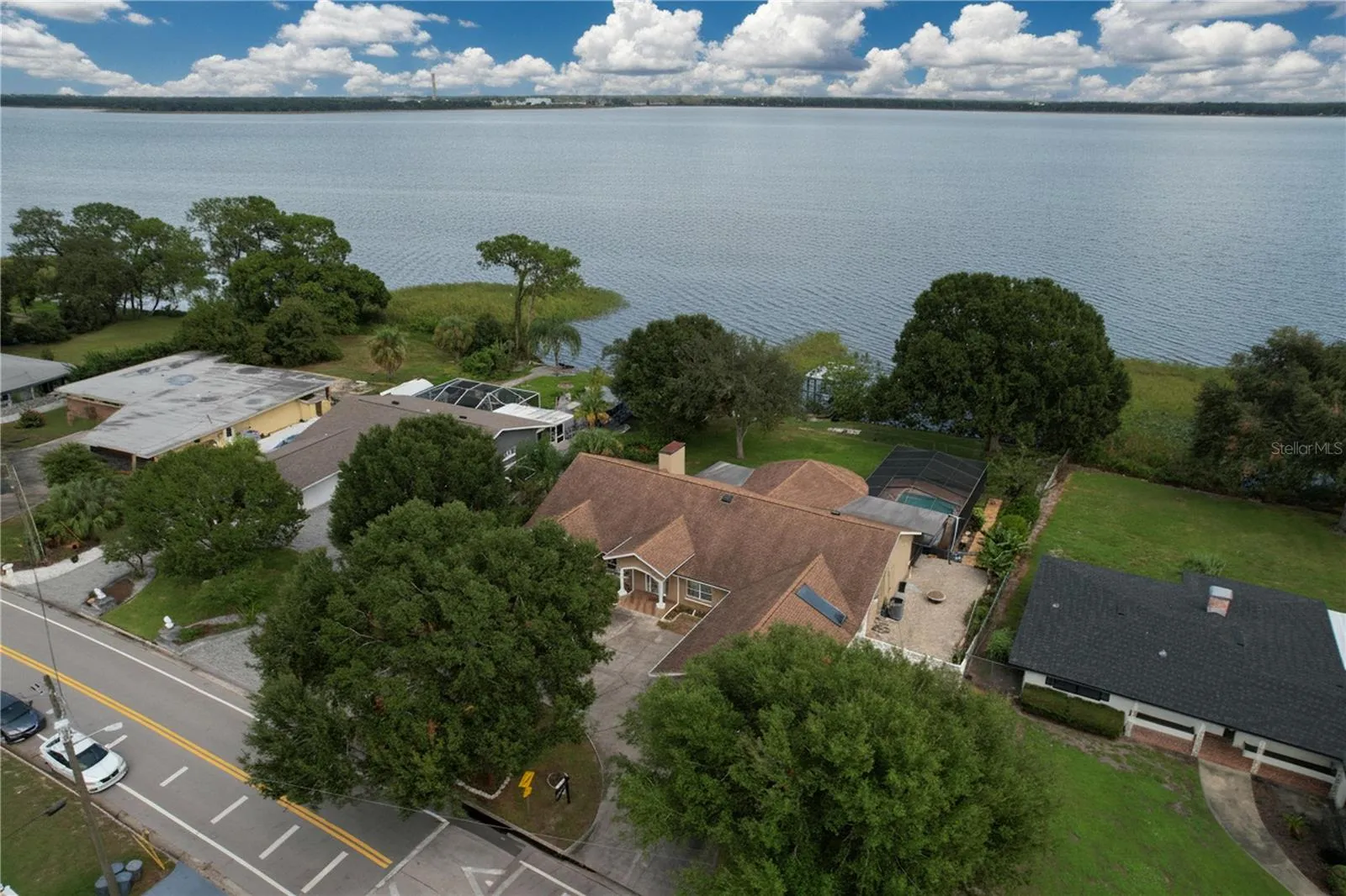 Aerial view of property