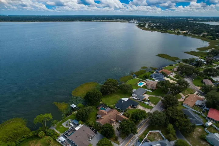 Aerial view of property