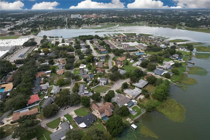 Aerial view of property
