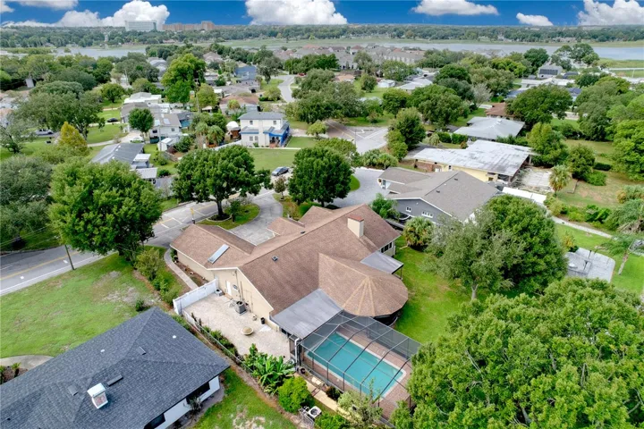 Aerial view of property