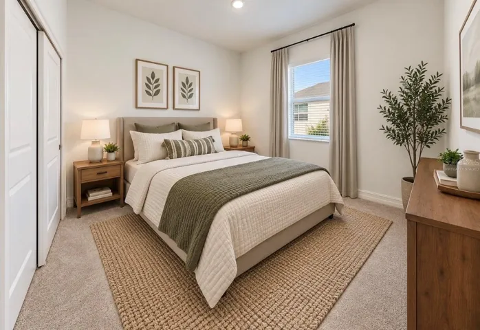 Virtually Staged Bedroom 4