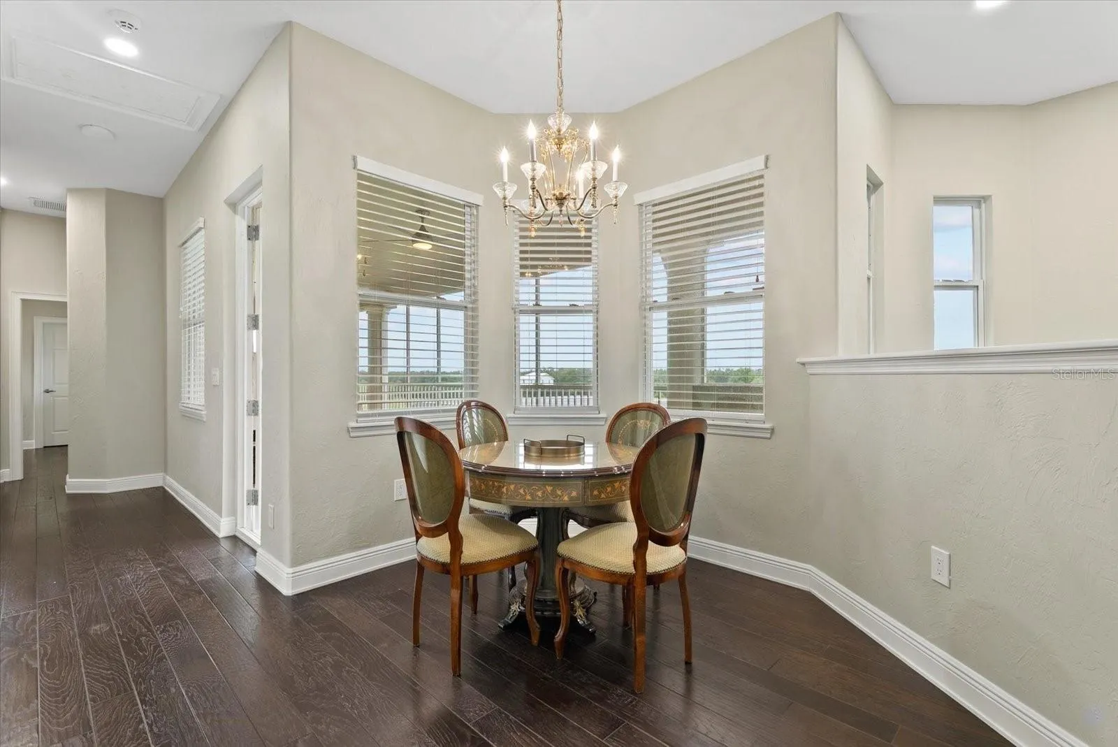 At the top of the stairs is a small nook which can be a great game room or tv nook