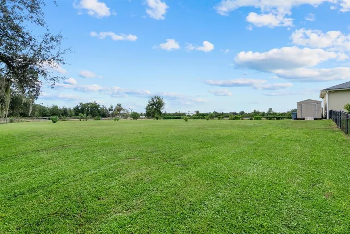 The front pasture behind the house