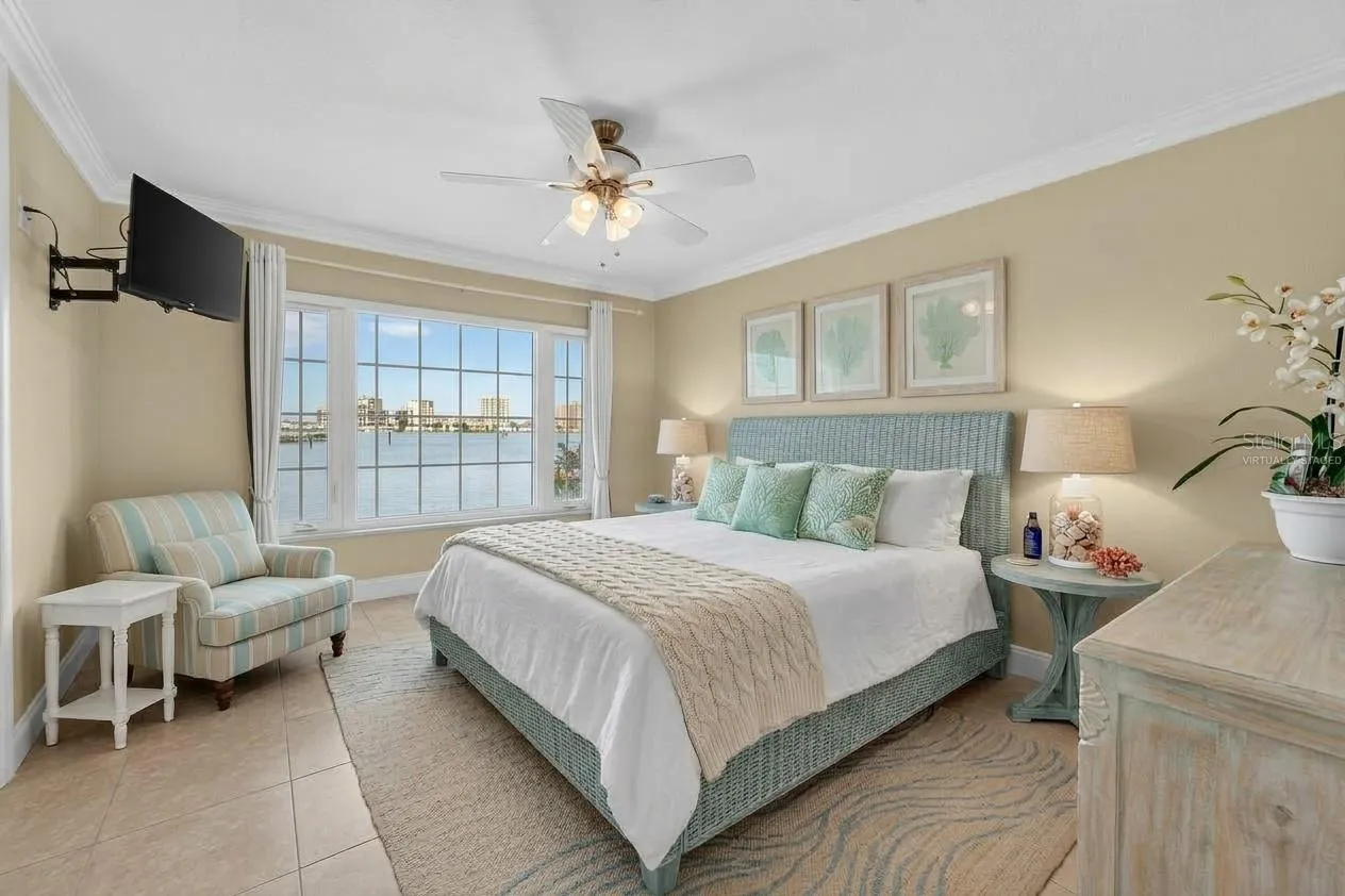 Virtually staged Primary Bedroom
