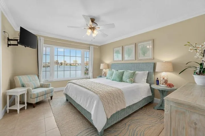 Virtually staged Primary Bedroom