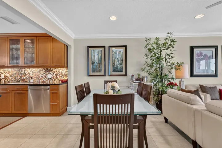Kitchen , Dining and Living room view