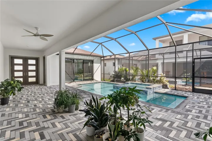 Heated saltwater pool
