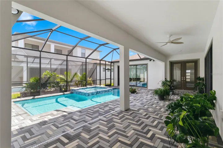 Heated saltwater pool