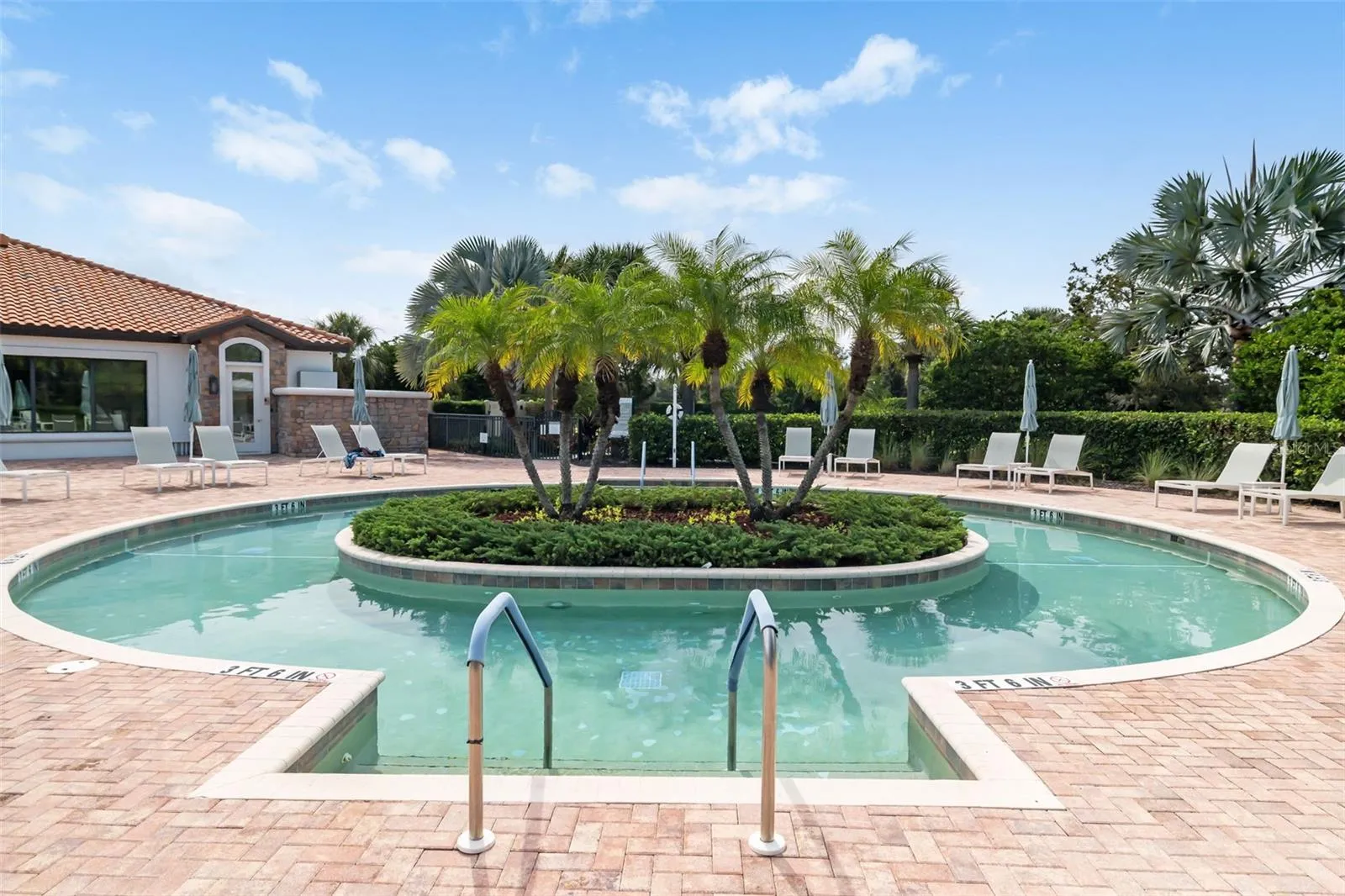 The Amenity center resistance walking pool