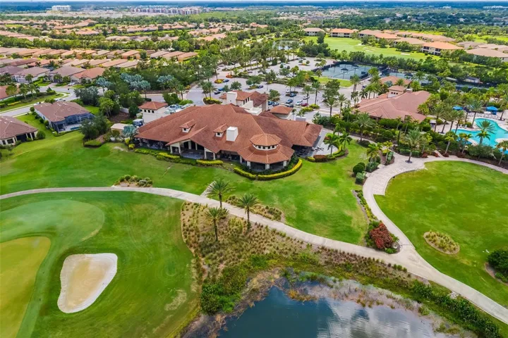 The Club House sits at the end of the 18th green. The rear lanai has a sitting area and  outdoor access to the Barrel House bar.