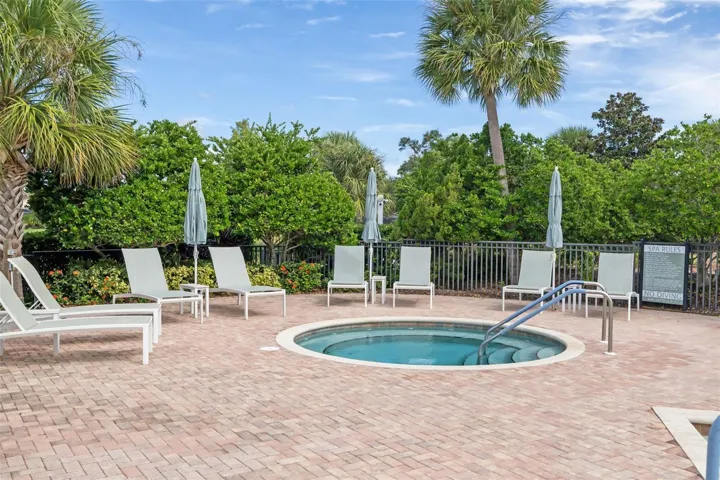 The Amenity Center heated spa