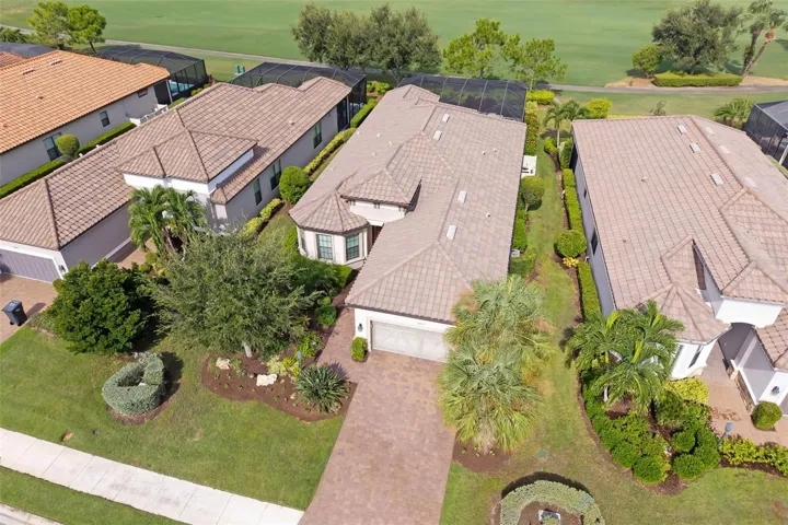 Aerial of the location and neighboring homes