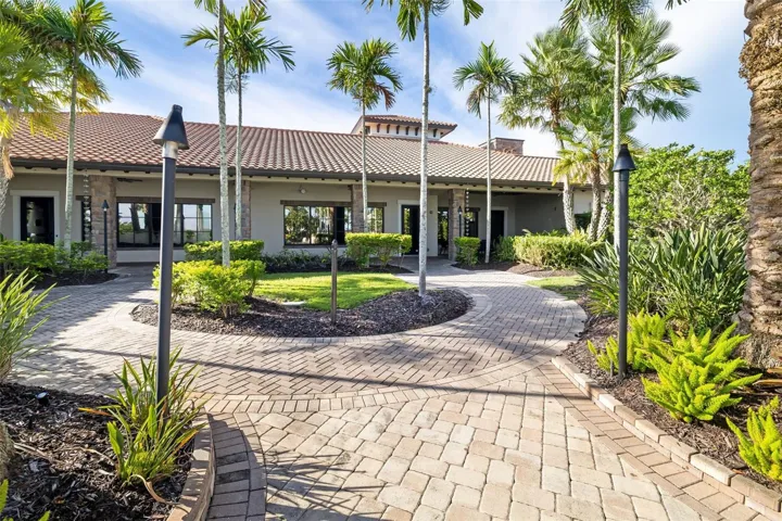Rear view from the pool area of the Wellness Center