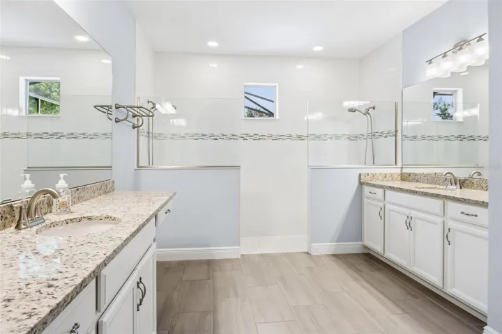 Primary Bath with Double Cabinets and Sinks