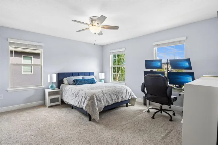 Bedroom 3 with HUGE Walk in Closet