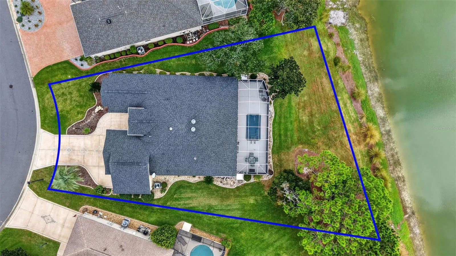 Large Pie Shaped Lot with Waterfront Views