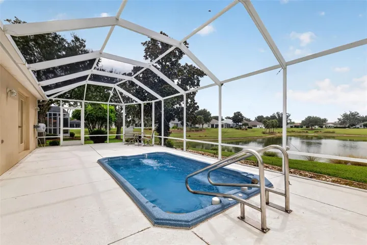 Expansive 756sf Birdcage with Swim Spa and Incredible Water Views!