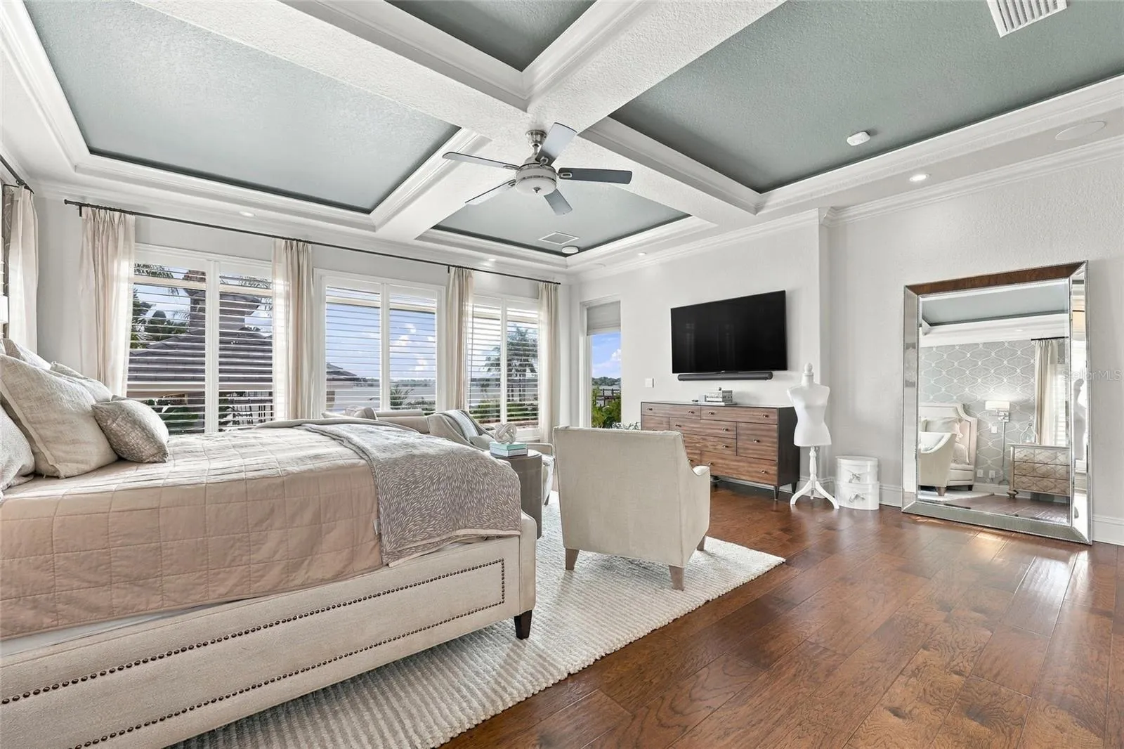PRIMARY SUITE WITH VIEWS OF LAKE DOWN