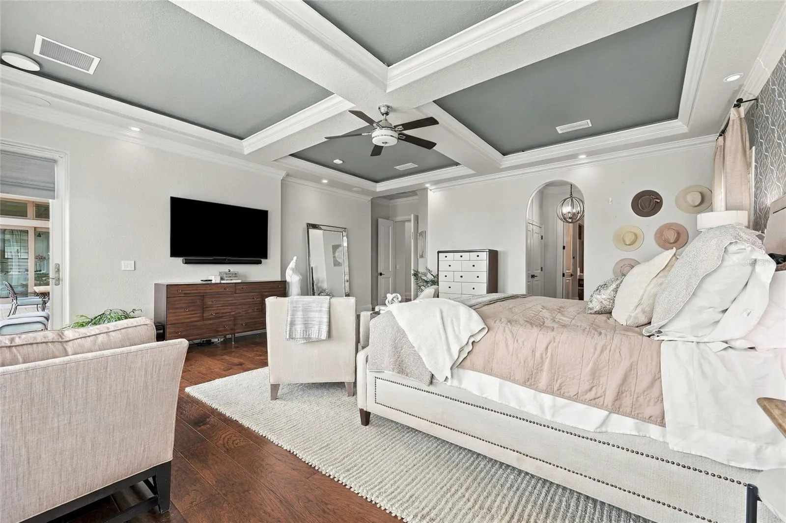 PRIMARY SUITE WITH VIEWS OF LAKE DOWN