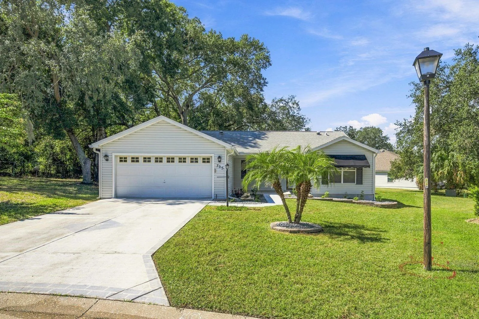 Beautiful home with fresh landscaping