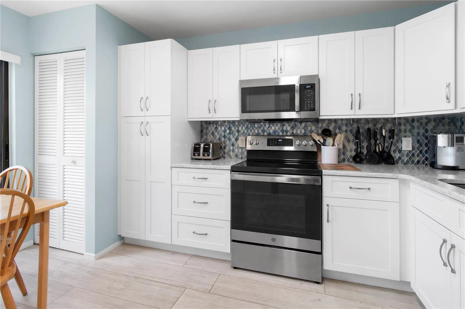 Upgraded kitchen.
