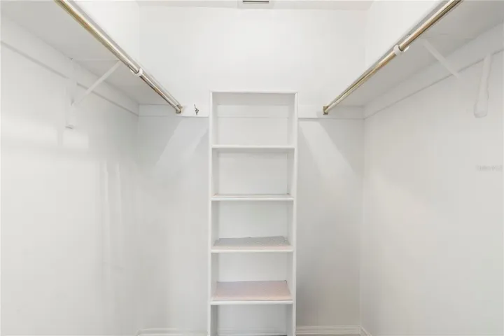 Primary bedroom closet.