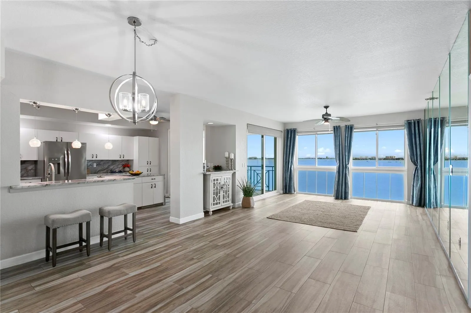 Living Area looking at Boca Ciera Bay