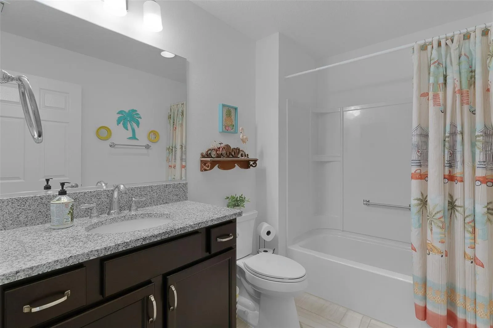 Guest Bath has a tub/shower combo