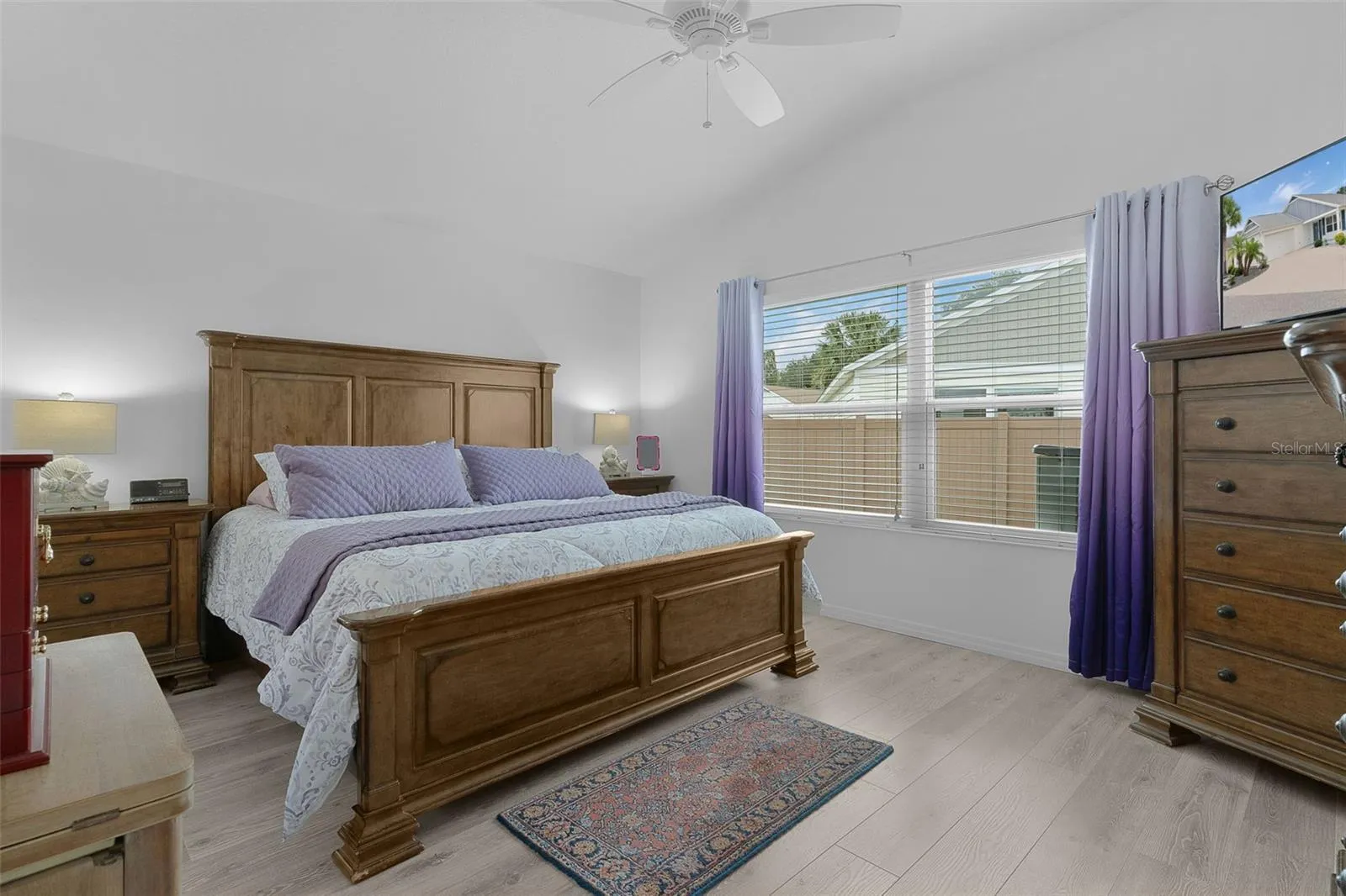 Primary bedroom has an ensuite with walk-in closet, Roman Shower &amp; Private water closet