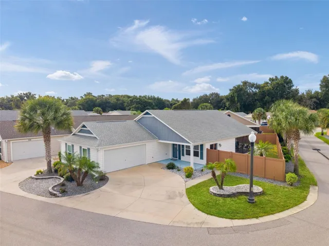Mockingbird Villas nestled along the property line of The Villages &amp; farmland