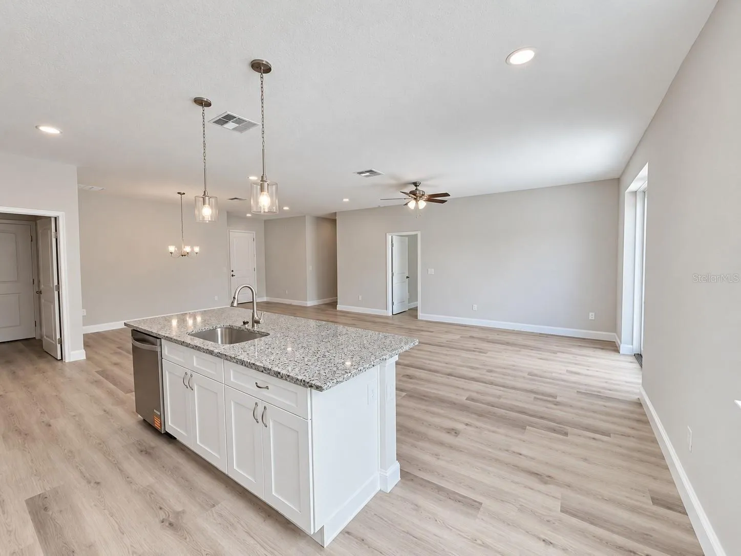 Kitchen behind island model