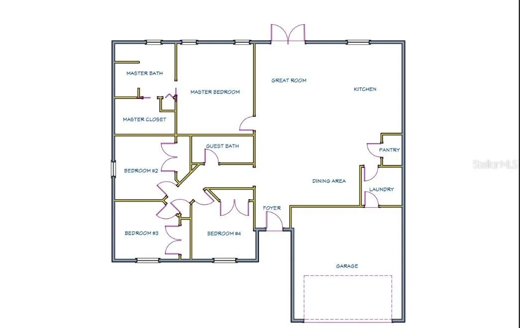 St Augustine 4/2/2 Floorplan