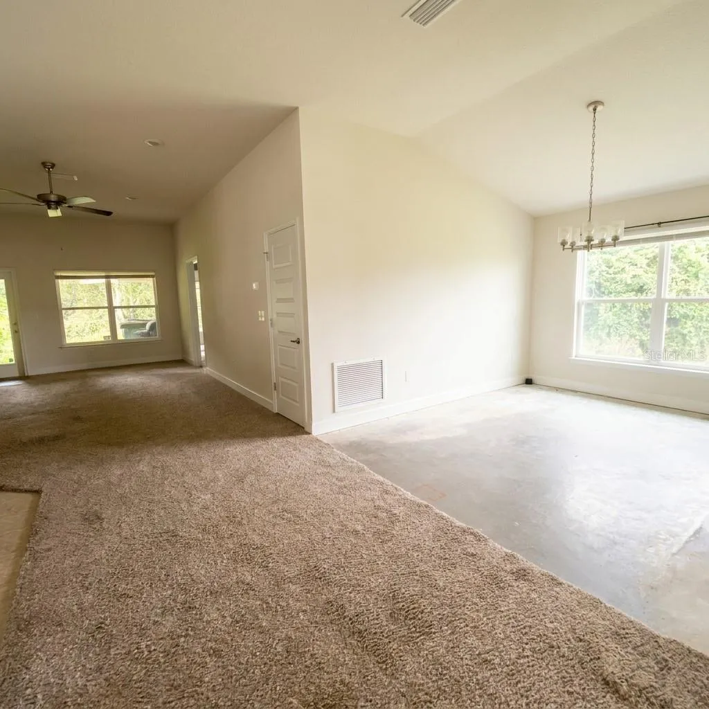 Dinning Room. Ready for your Floor Choice. Looking Towards Living Room.