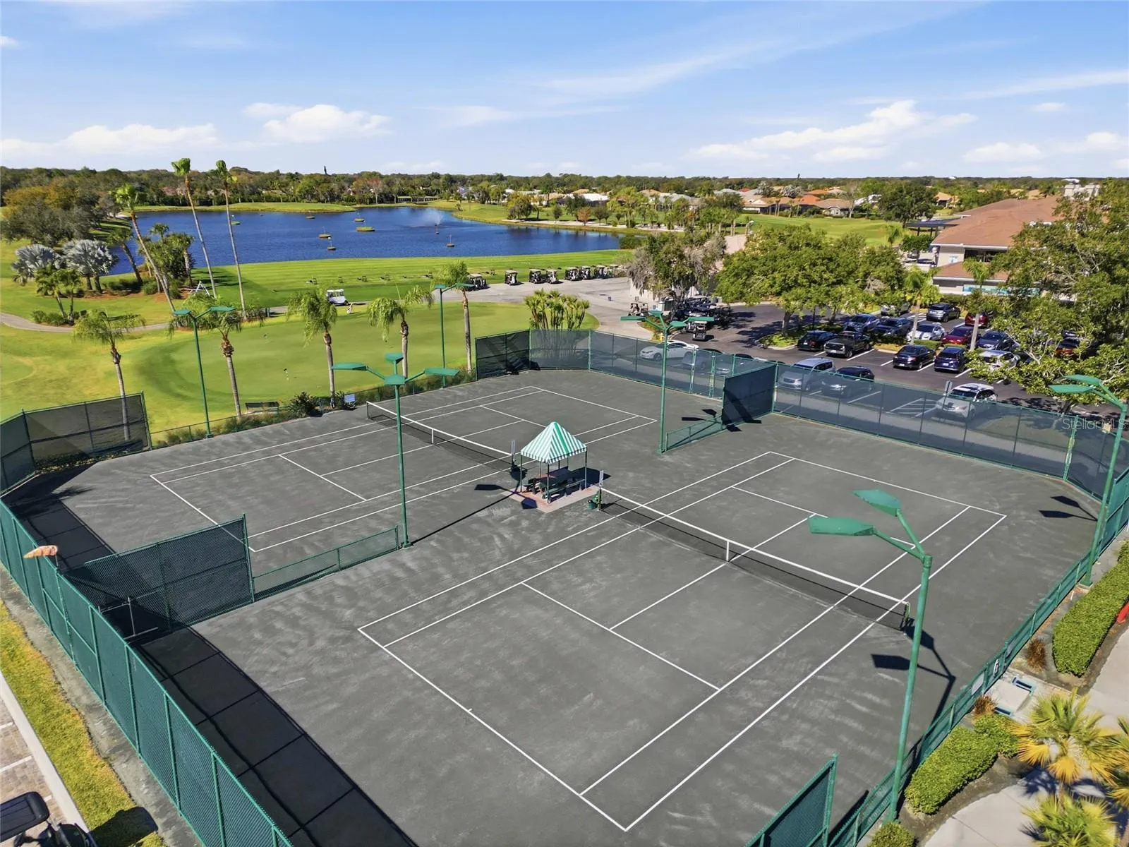 Community tennis courts