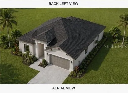 Rendering - home not yet built - Aerial view