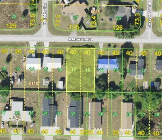 Aerial view - lot outlined