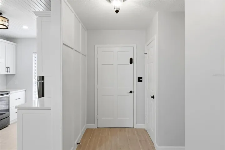 The interior foyer of this home.
