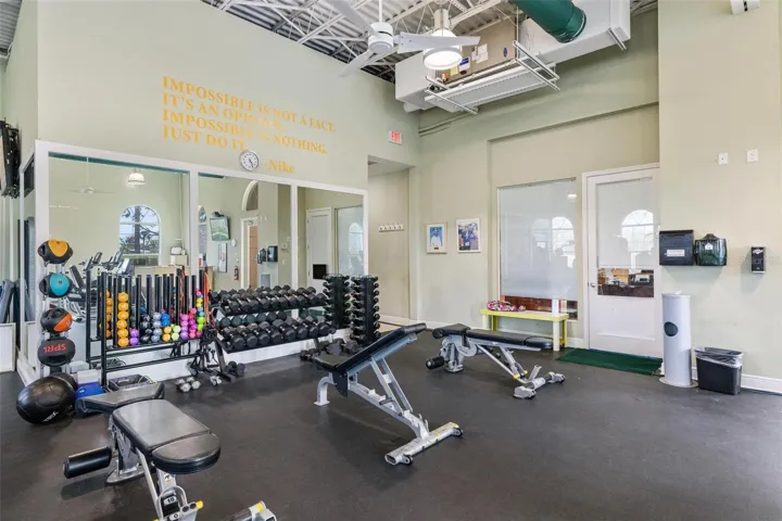 Weight lifting to keep in shape