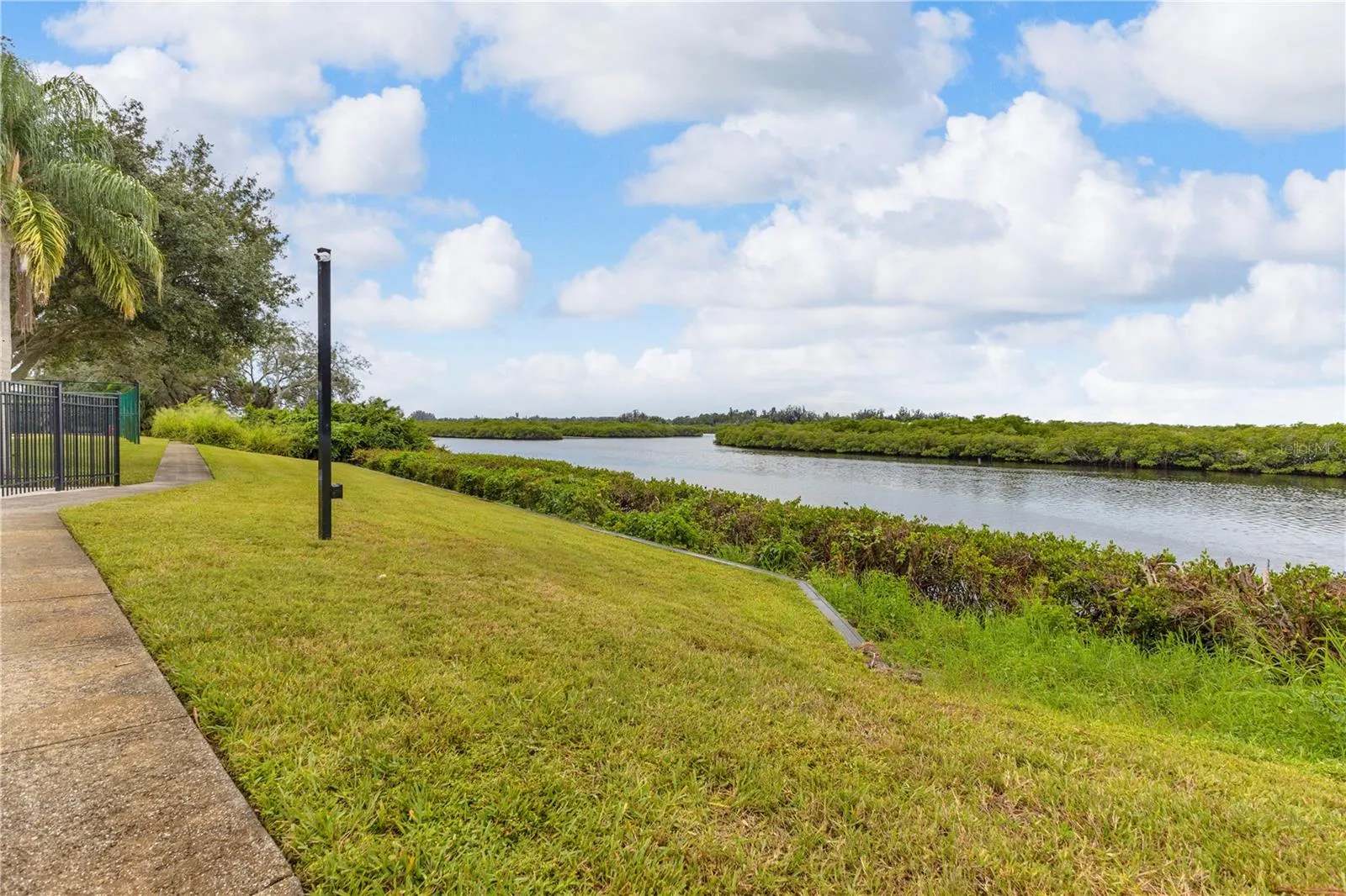 Walking path along the river